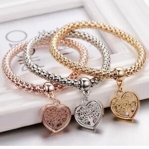 Pandora’s Box Tree of Life Heart Charm Bracelets